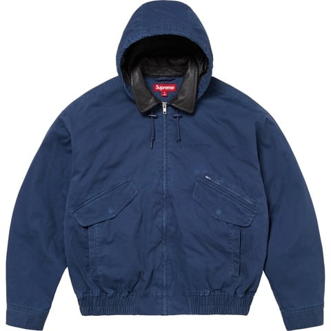 Leather Collar Utility Jacket - fall/winter 2024 - Supreme
