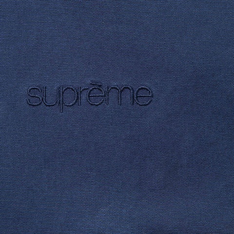 Supreme Leather Collar Utility Jacket - Navy
