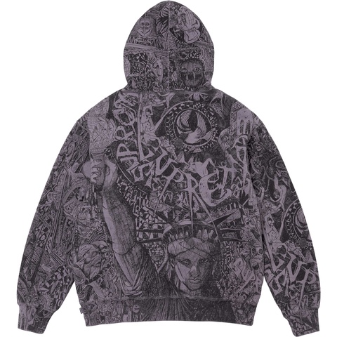 Supreme Liberty Hooded Sweatshirt - Dusty Purple