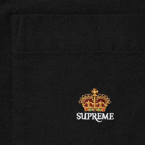 Supreme Loose Fit Flannel Oxford Shirt - Black
