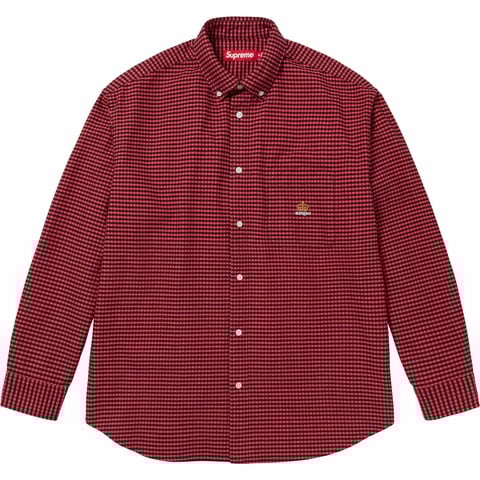 Loose Fit Flannel Oxford Shirt - SupremeCommunity