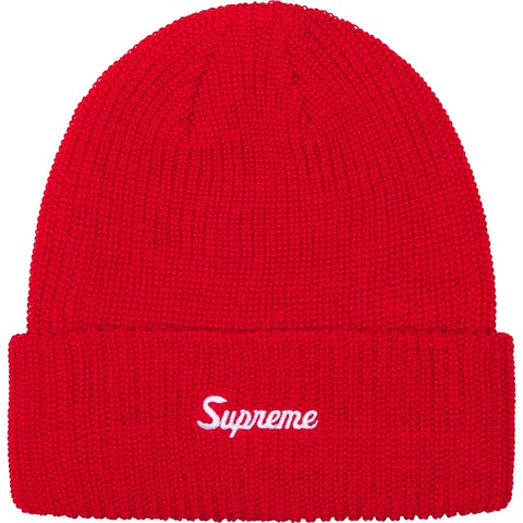 Supreme Loose Gauge Beanie - Red