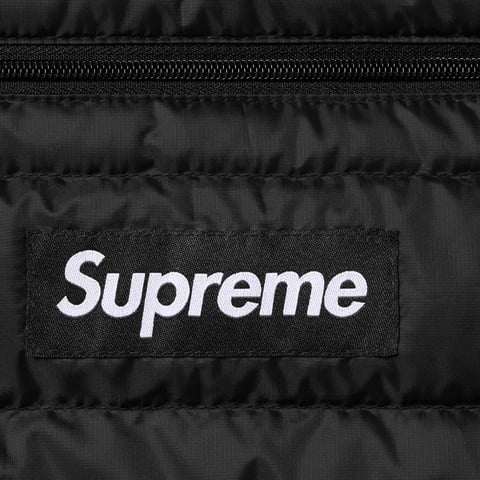 Supreme Micro Down Half Zip Hooded Pullover - Black