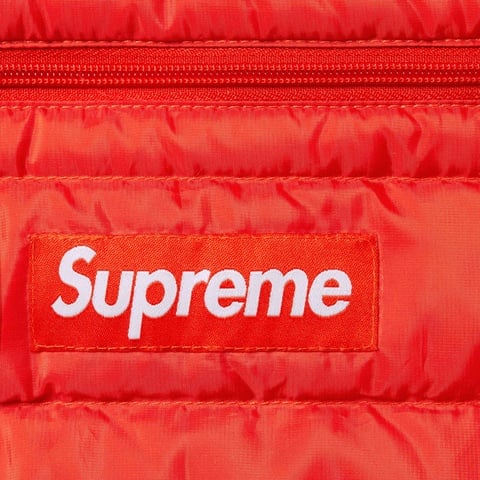 Supreme Micro Down Half Zip Hooded Pullover - Dark Orange