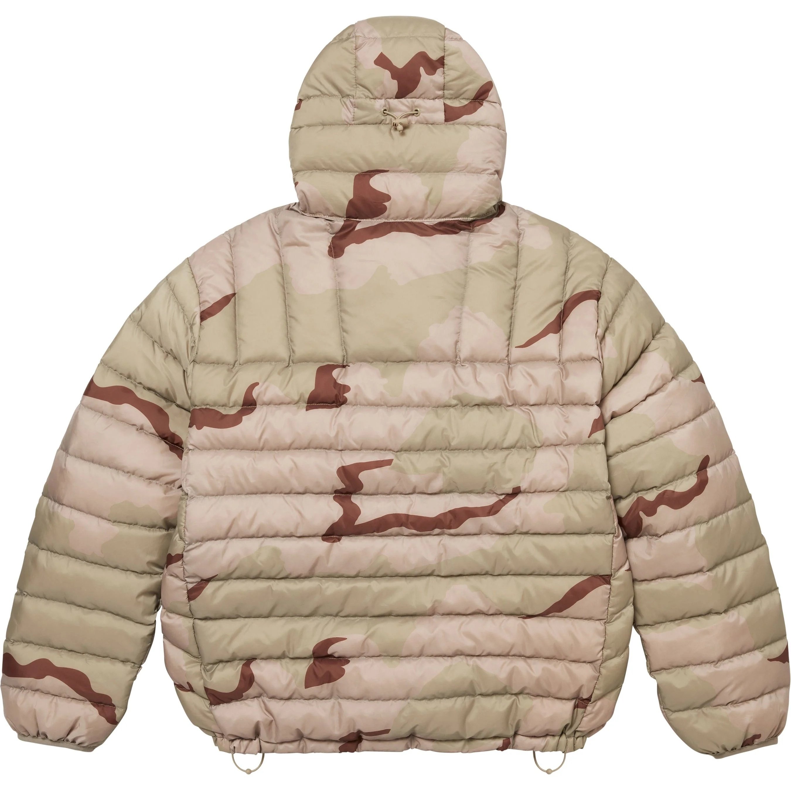 Supreme Micro Down Half Zip Hooded Pullover (FW24) - Desert Camo - $238