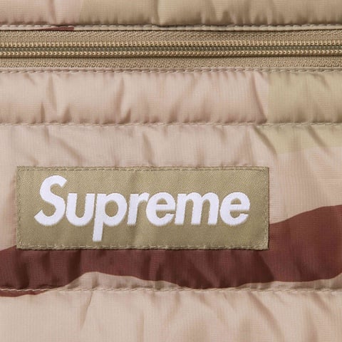 Supreme Micro Down Half Zip Hooded Pullover - Desert Camo