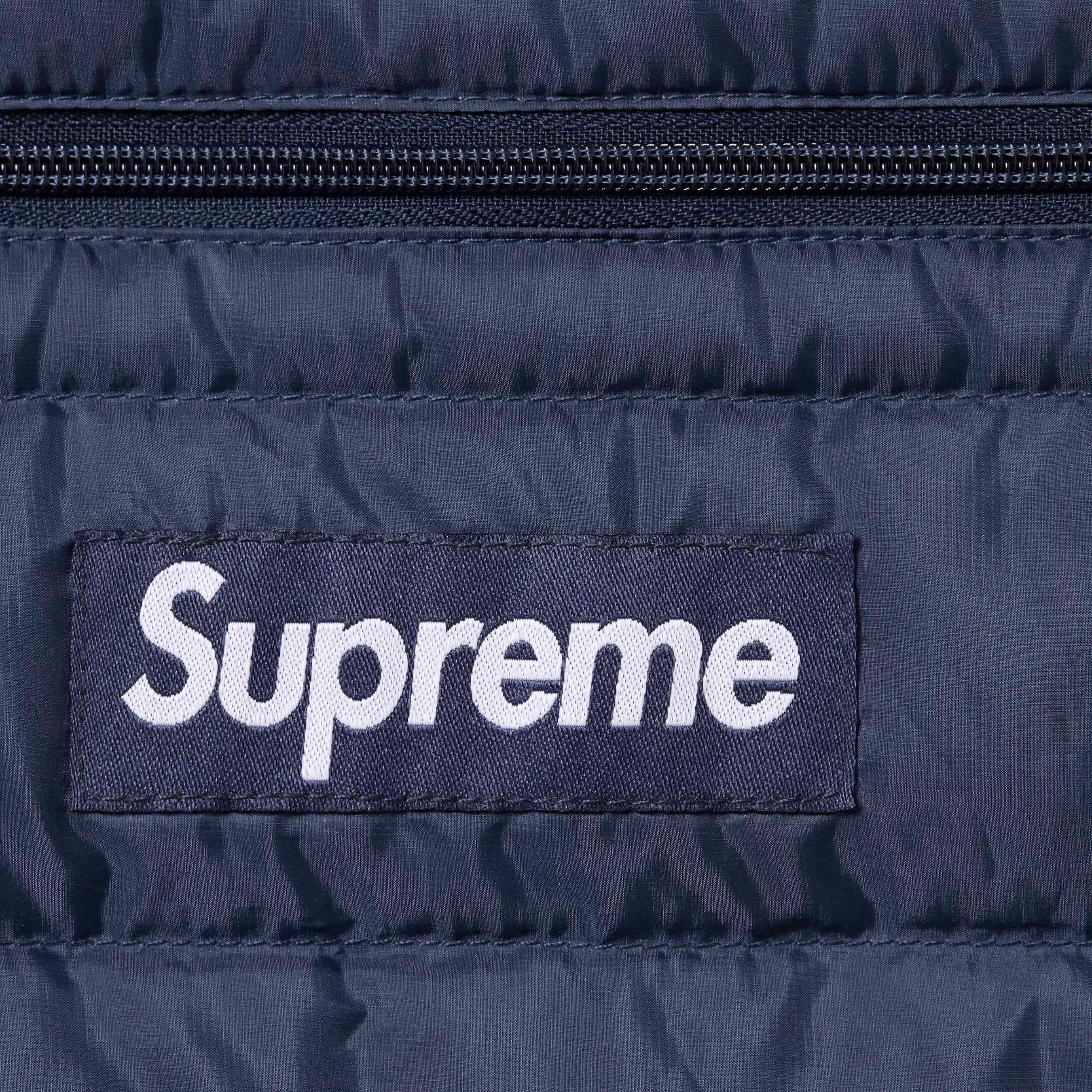 Supreme Micro Down Half Zip Hooded Pullover (FW24) - Navy - $238