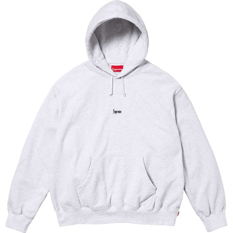 Supreme 【Micro Logo Hooded Sweatshirt】M Supreme Micro Logo Hooded Sweatshirt (FW24) Black Men's - FW24 - US