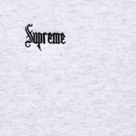 Supreme Micro Logo Hooded Sweatshirt - Ash Grey
