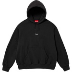 Supreme Micro Logo Hooded Sweatshirt (FW24) - Black