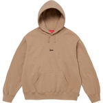 Supreme Micro Logo Hooded Sweatshirt (FW24) - Light Tan