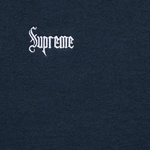 Supreme Micro Logo Hooded Sweatshirt (FW24) - Navy