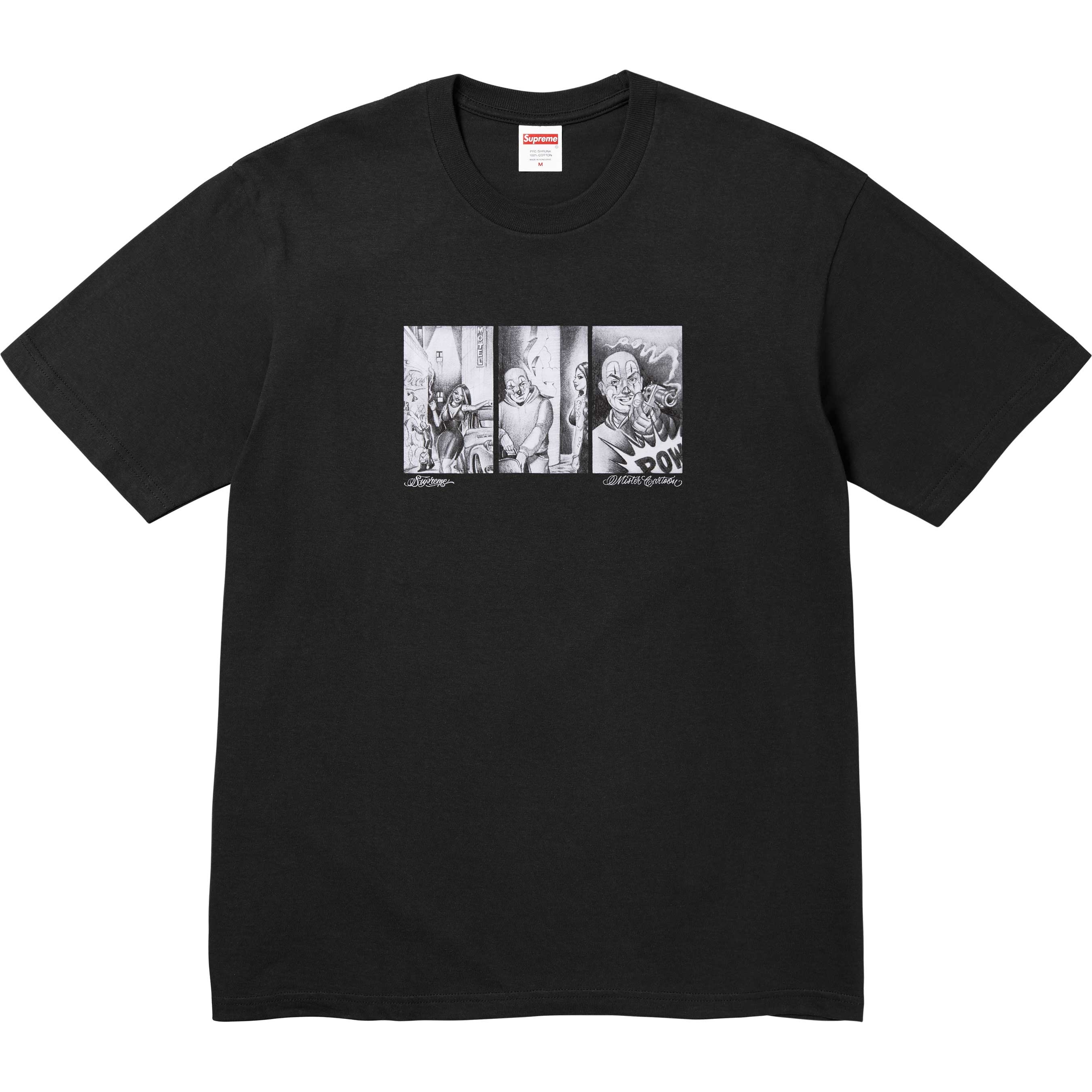 Supreme Mister Cartoon Pow Tee (FW24) - Black - $40