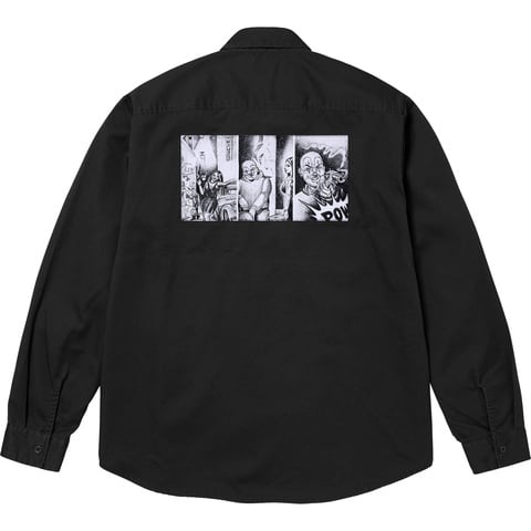 Supreme Mister Cartoon Work Shirt - Black
