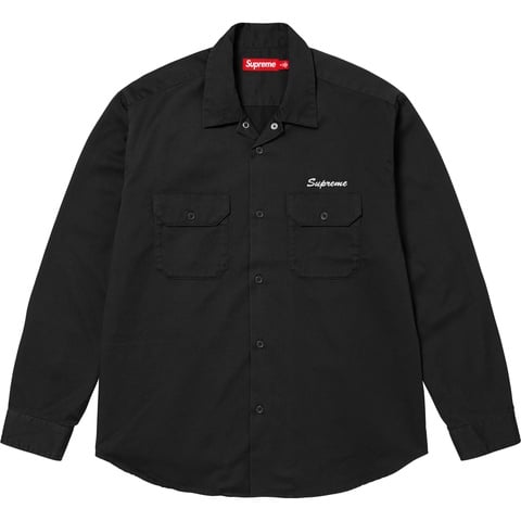 Supreme Mister Cartoon Work Shirt - Black