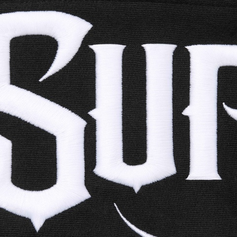 Supreme Mister Cartoon Zip Up Hooded Sweatshirt - Black