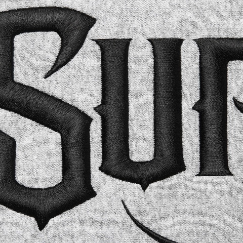 Supreme Mister Cartoon Zip Up Hooded Sweatshirt - Heather Grey
