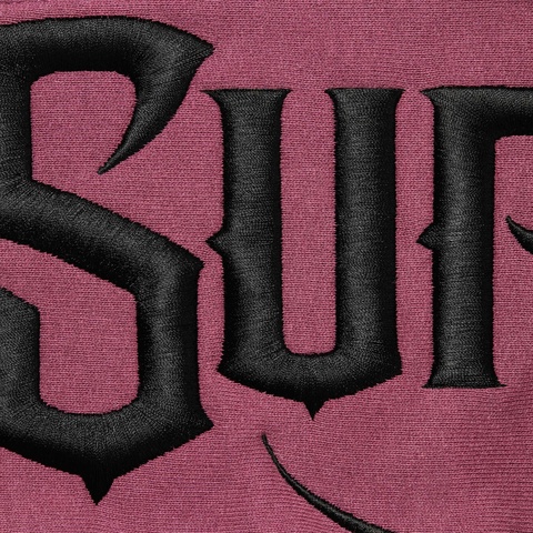 Supreme Mister Cartoon Zip Up Hooded Sweatshirt - Plum