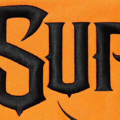 Supreme Mister Cartoon Zip Up Hooded Sweatshirt - Tangerine