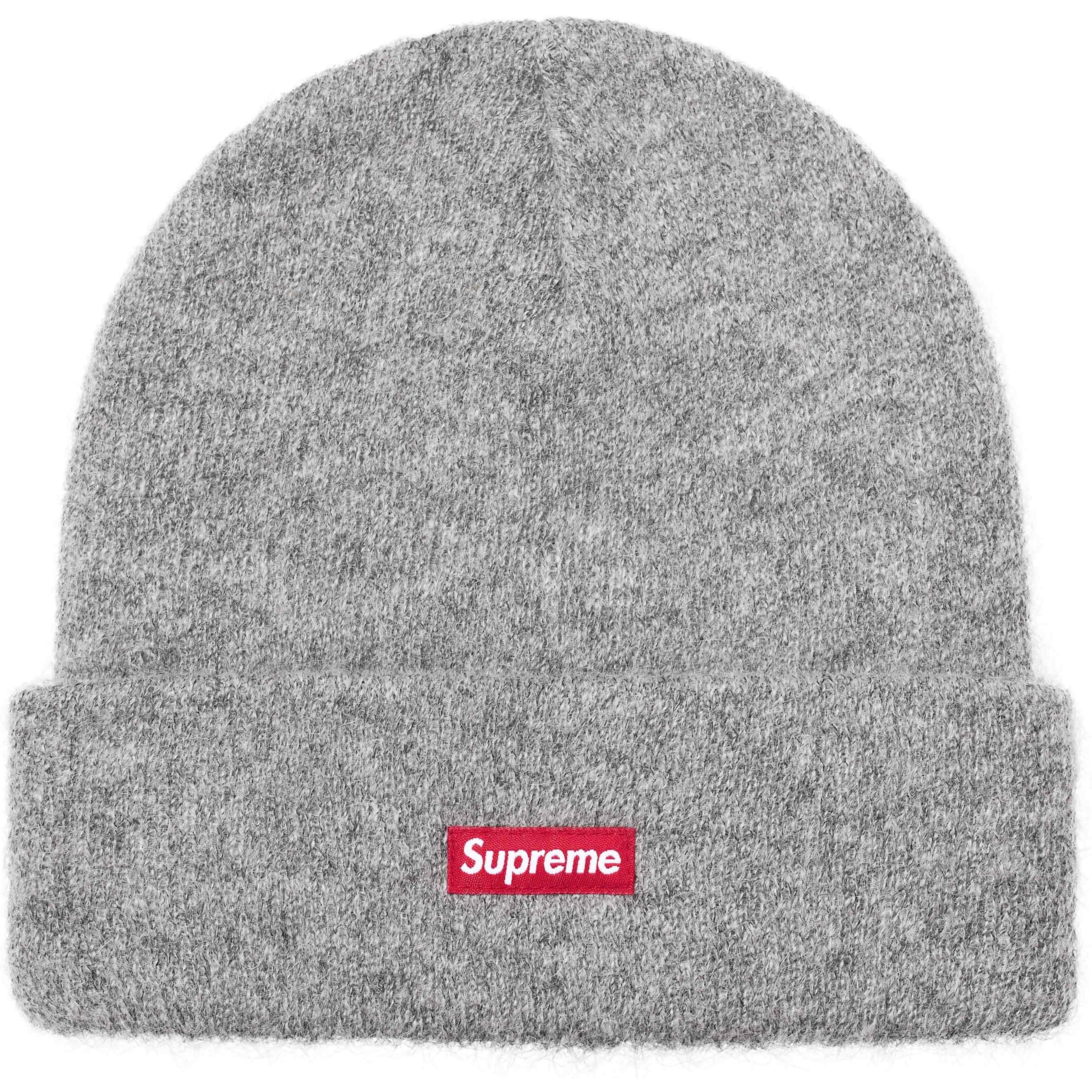 Supreme Mohair Beanie (FW24) - Heather Grey - $44
