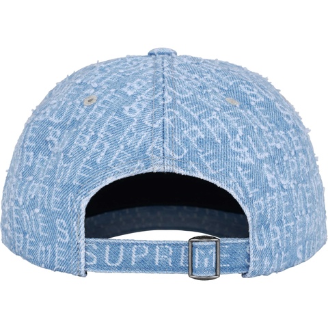 Supreme Needle Punch Denim 6-Panel - Washed Blue
