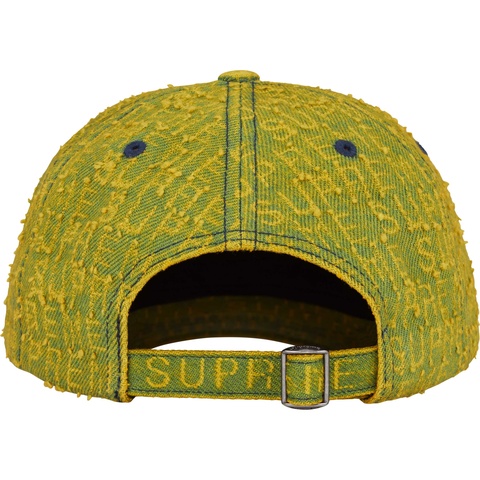 Supreme Needle Punch Denim 6-Panel - Washed Yellow