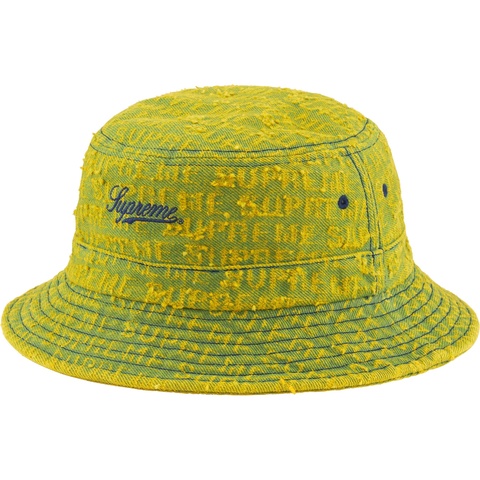 Supreme Needle Punch Denim Crusher - Washed Yellow