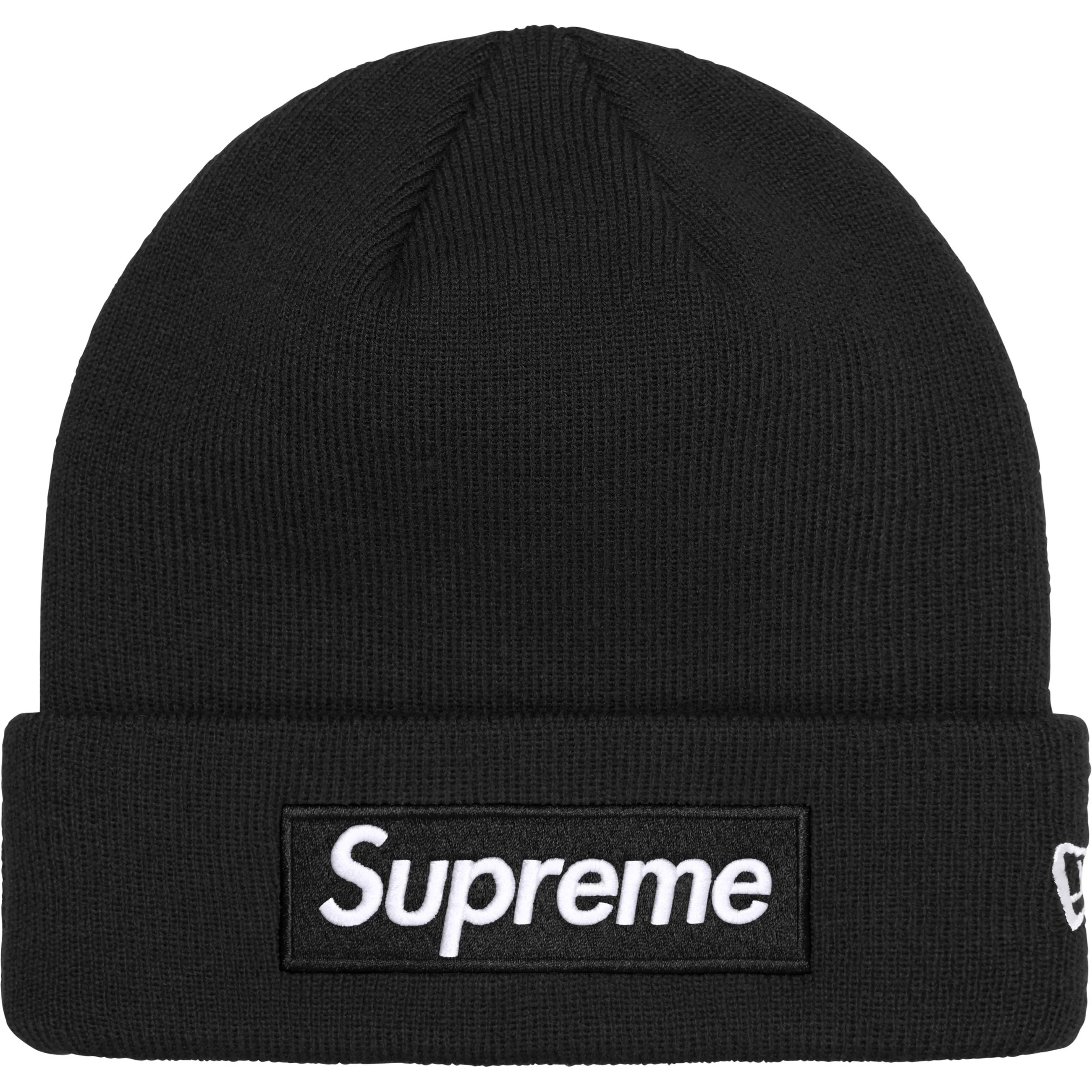 Supreme New Era Box Logo Beanie (FW24) - Black - $44