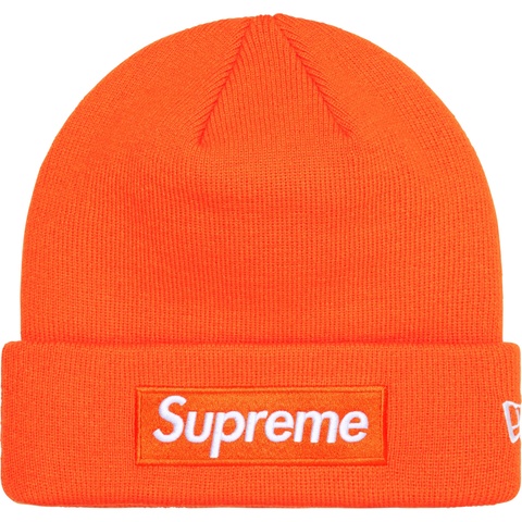 Supreme New Era® Box Logo Beanie - Dark Orange