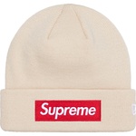 Supreme New Era Box Logo Beanie (FW24) - Stone
