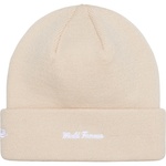 Supreme New Era Box Logo Beanie (FW24) - Stone