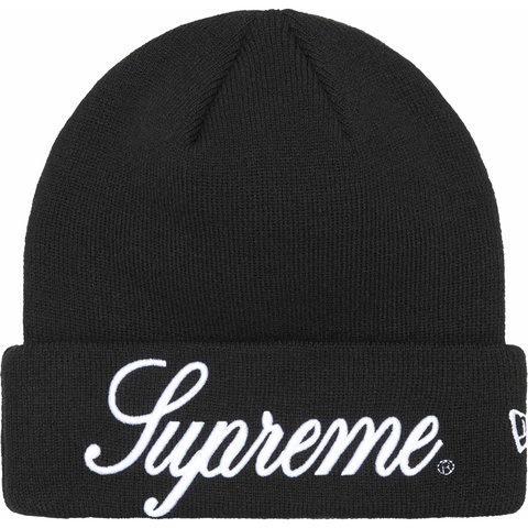 Supreme New Era® Script Beanie - Black