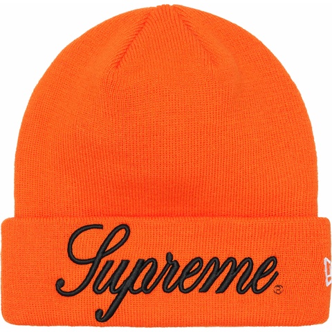 Supreme New Era® Script Beanie - Orange