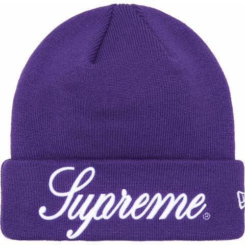 Supreme New Era® Script Beanie - Purple