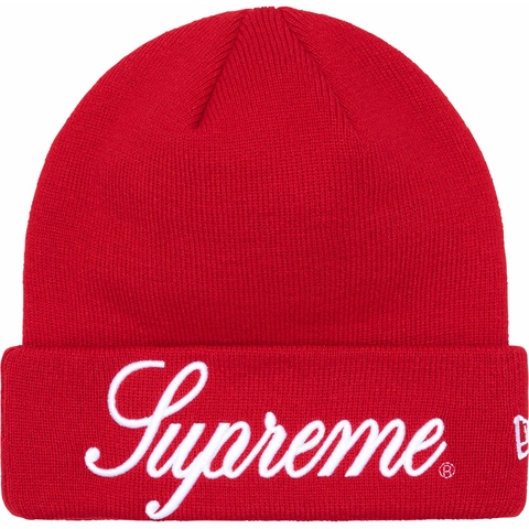 Supreme New Era® Script Beanie - Red