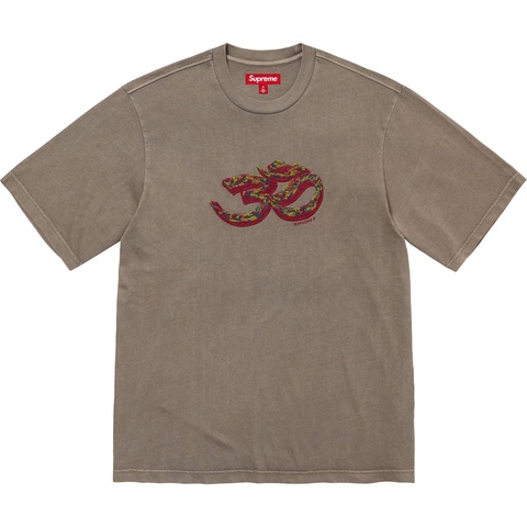 Supreme Ohm Embroidered S/S Top - Pale Olive
