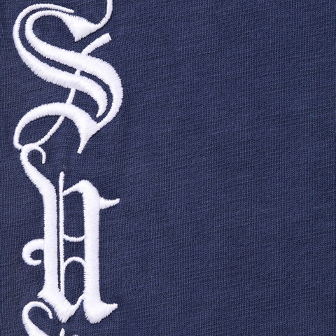 Supreme Old English L/S Top - Navy