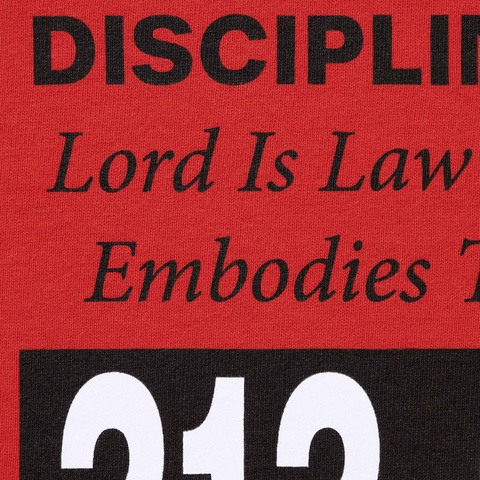 Supreme On God Hooded Sweatshirt - Burnt Red