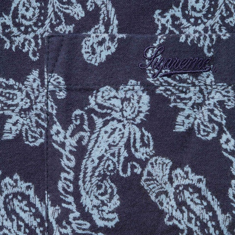 Supreme Paisley Flannel Shirt - Navy