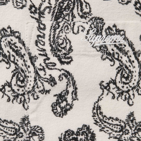 Supreme Paisley Flannel Shirt - White