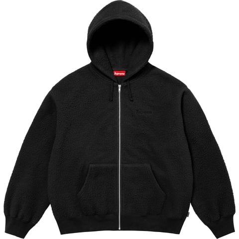 Pilled Zip Up Hooded Sweatshirt - fall/winter 2024 - Supreme