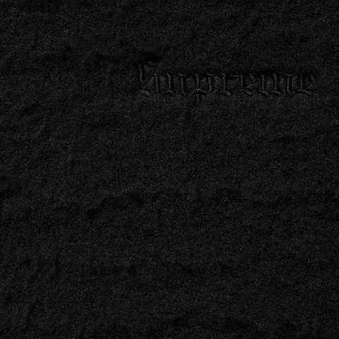 Supreme Pilled Zip Up Hooded Sweatshirt - Black