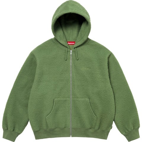 Pilled Zip Up Hooded Sweatshirt - fall/winter 2024 - Supreme