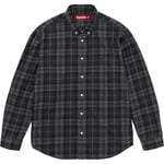 Supreme Plaid Flannel Shirt (FW24) - Black