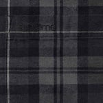 Supreme Plaid Flannel Shirt (FW24) - Black