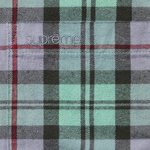Supreme Plaid Flannel Shirt (FW24) - Blue