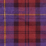 Supreme Plaid Flannel Shirt (FW24) - Purple