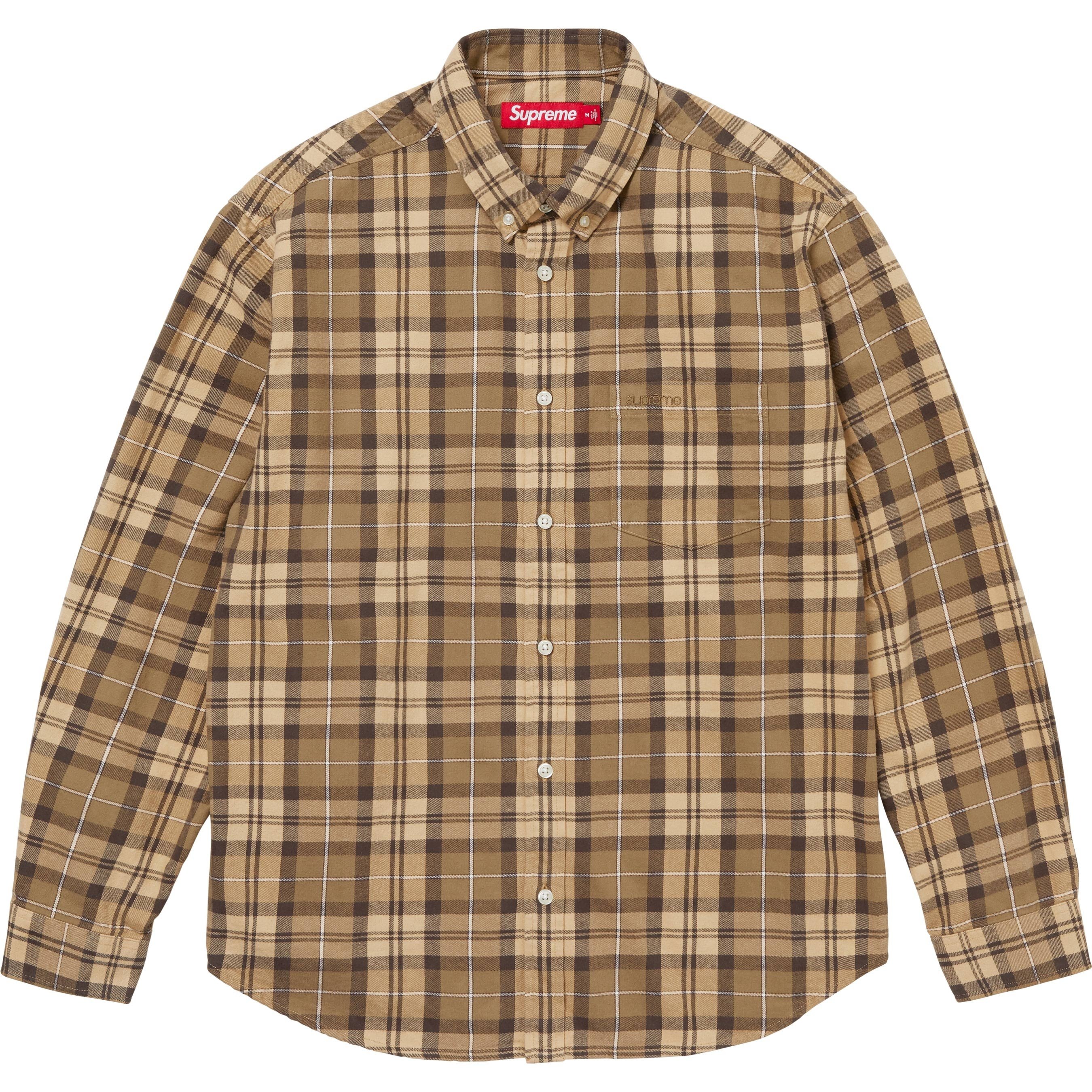 Supreme Plaid Flannel Shirt (FW24) - $138