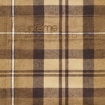 Supreme Plaid Flannel Shirt (FW24) - Tan
