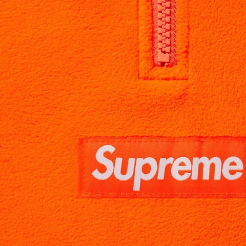 Supreme Polartec® Facemask Half Zip Hooded Sweatshirt - Orange